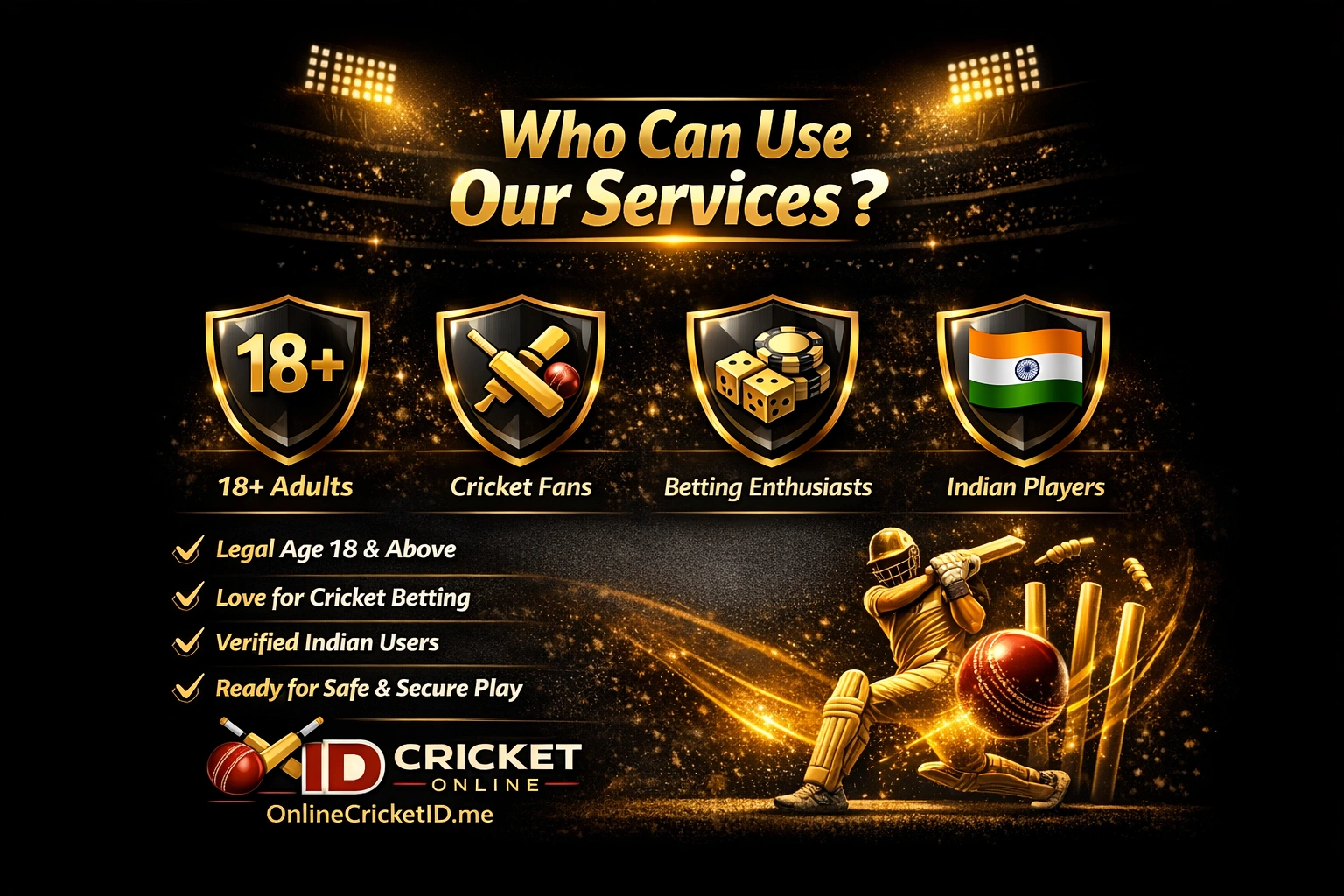 Who can use online cricket ID India